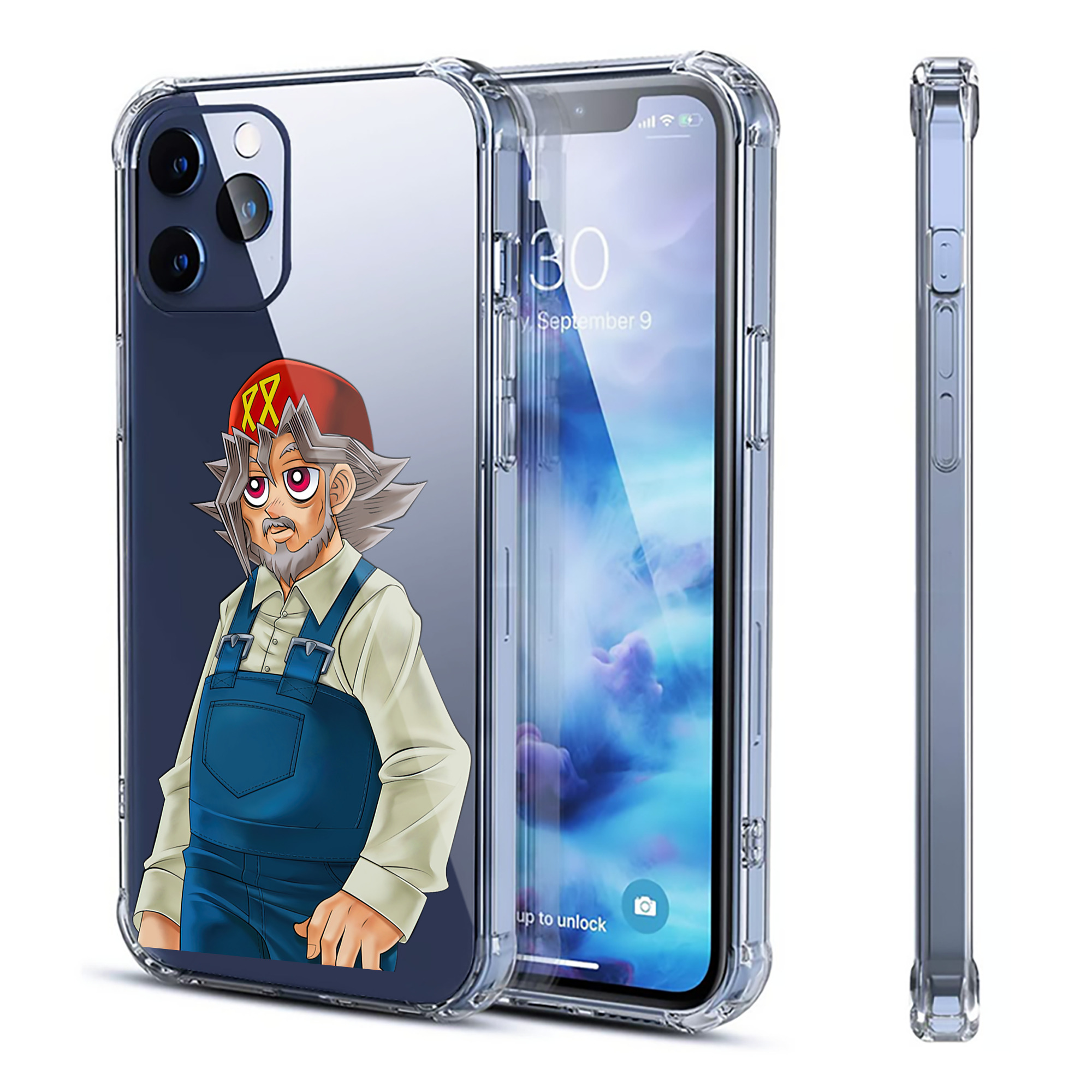 （画像用） 遊☆戯☆王 Yu-Gi-Oh! 【iPhone 12シリーズ対応】透明スマホケース（クリアソフトケース）